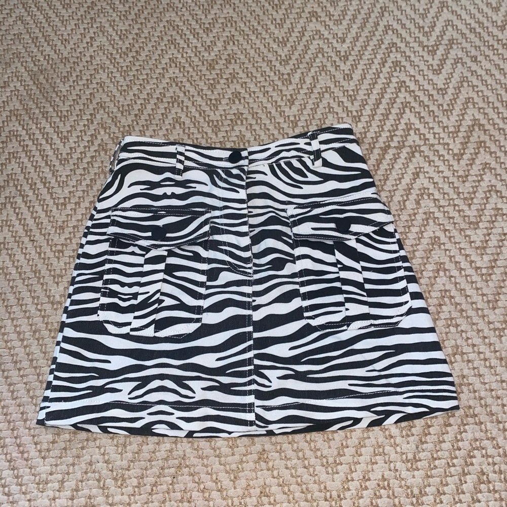 zebra print BDG skirt